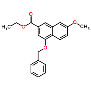 7-Methoxy-4-(phenylmethoxy)-2-naphthalenecarboxylic acid ethyl ester Structure,173483-54-0Structure