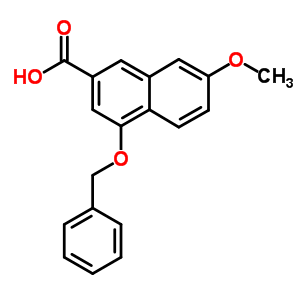 7-Methoxy-4-(phenylmethoxy)-2-naphthalenecarboxylic acid Structure,173483-55-1Structure