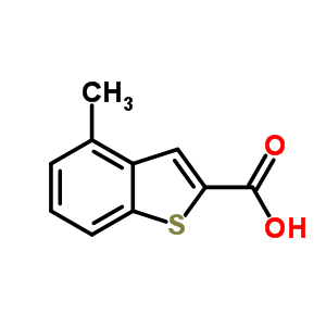 Benzo[b]thiophene-2-carboxylic acid, 4-methyl- Structure,1735-13-3Structure