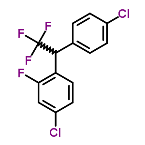 Benzene,4-chloro-1-[1-(4-chlorophenyl)-2,2,2-trifluoroethyl]-2-fluoro- Structure,1735-31-5Structure