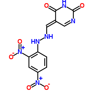 (5E)-5-[[2-(2,4-dinitrophenyl)hydrazinyl]methylidene]pyrimidine-2,4-dione Structure,17360-67-7Structure