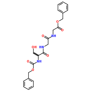 Benzyl 2-[[2-[(3-hydroxy-2-phenylmethoxycarbonylamino-propanoyl)amino]acetyl]amino]acetate Structure,1738-94-9Structure