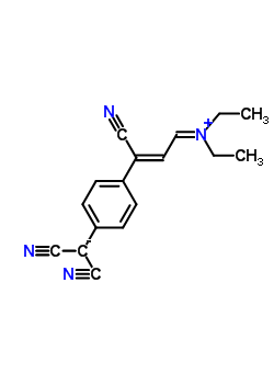 N-[3-氰基-3-[4-(二氰甲基)苯基]-2-亚丙烯基]-N-乙基乙烷内盐结构式_174280-29-6结构式