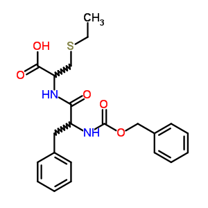 L-(8CI)-N-(N-羧基-3-苯基-D-丙氨酰基)-3-(乙基硫代)-丙氨酸 N-苄酯结构式_17445-52-2结构式