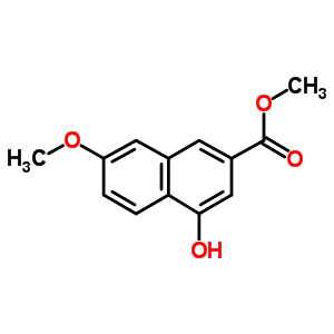 4-Hydroxy-7-methoxy-2-naphthalenecarboxylic acid methyl ester Structure,175161-40-7Structure