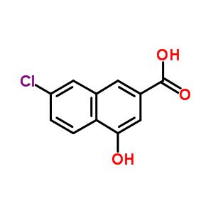 7-Chloro-4-hydroxy-2-naphthalenecarboxylic acid Structure,175161-43-0Structure