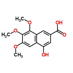 4-Hydroxy-6,7,8-trimethoxy-2-naphthalenecarboxylic acid Structure,175161-46-3Structure