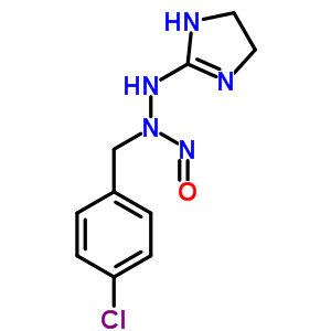 2-[2-(p-氯苄基)-2-亚硝基肼基]-2-咪唑啉结构式_1760-37-8结构式