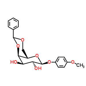 4-Methoxyphenyl 4,6-o-benzylidene-beta-d-galactopyranoside Structure,176299-96-0Structure