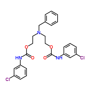 2-[Benzyl-[2-[(3-chlorophenyl)carbamoyloxy]ethyl]amino]ethyl n-(3-chlorophenyl)carbamate Structure,17683-79-3Structure