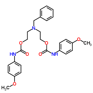 2-[Benzyl-[2-[(4-methoxyphenyl)carbamoyloxy]ethyl]amino]ethyl n-(4-methoxyphenyl)carbamate Structure,17683-82-8Structure