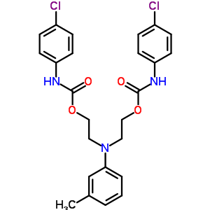 苯氨基甲酸,p-氯-, (间甲苯亚氨基)二乙烯酯 (8CI)结构式_17683-83-9结构式