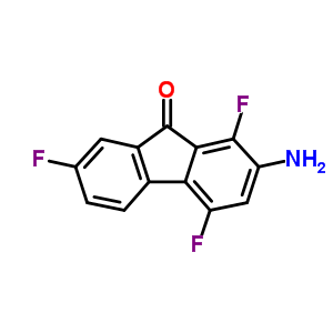 Fluoren-9-one, 2-amino-1,4,7-trifluoro- Structure,17698-84-9Structure