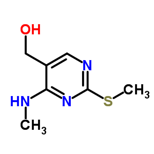 (4-Methylamino-2-methanesulfanyl-pyrimidin-5-yl)-methanol Structure,17759-30-7Structure