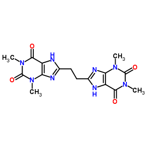 8-[2-(1,3-Dimethyl-2,6-dioxo-7h-purin-8-yl)ethyl]-1,3-dimethyl-7h-purine-2,6-dione Structure,1784-67-4Structure