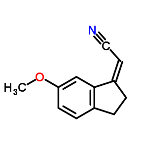 2-(6-Methoxy-2,3-dihydroinden-1-ylidene)acetonitrile Structure,178676-72-7Structure