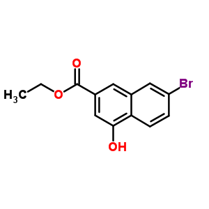 7-Bromo-4-hydroxy-2-naphthalenecarboxylic acid ethyl ester Structure,178876-99-8Structure