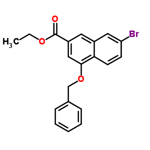 7-Bromo-4-(phenylmethoxy)-2-naphthalenecarboxylic acid ethyl ester Structure,178877-03-7Structure