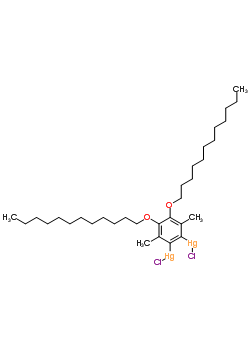 3,6-Didodecyloxy-4,5-dimethyl-1,2-phenylene-bis(mercury chloride) Structure,178959-28-9Structure