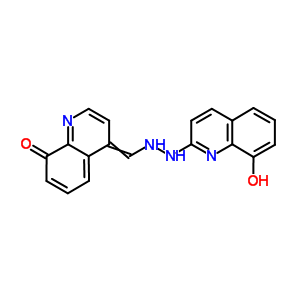 4-[[2-(8-Hydroxyquinolin-2-yl)hydrazinyl]methylidene]quinolin-8-one Structure,18000-00-5Structure