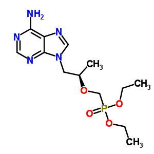 (R)-9-[2-(diethylphosphonomethoxy)propyl] adenine Structure,180587-75-1Structure