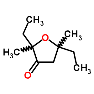 Dihydro-2,5-diethyl-2,5-dimethyl-3(2h)-furanone Structure,18063-89-3Structure