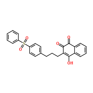 3-[3-[4-(Benzenesulfonyl)phenyl]propyl]-4-hydroxy-naphthalene-1,2-dione Structure,18093-53-3Structure