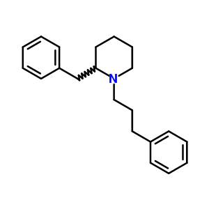 2-Benzyl-1-(3-phenylpropyl)piperidine Structure,18097-12-6Structure