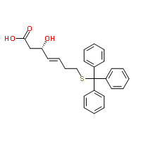 (S,e)-3-hydroxy-7-(tritylthio)hept-4-enoic acid Structure,180973-24-2Structure