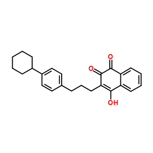 3-(3-(3-Cyclohexylphenyl)propyl)-2-hydroxynaphthalene-1,4-dione Structure,18100-17-9Structure