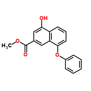 4-Hydroxy-8-phenoxy-2-naphthalenecarboxylic acid methyl ester Structure,181258-98-0Structure