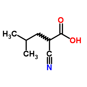 2-Cyano-4-methyl-pentanoic acid Structure,18283-41-5Structure