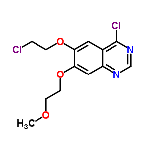 4-氯-6-(2-氯-乙氧基)-7-(2-甲氧基-乙氧基)-喹唑啉结构式_183322-19-2结构式