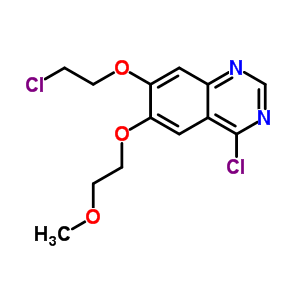 4-氯-7-(2-氯-乙氧基)-6-(2-甲氧基-乙氧基)-喹唑啉结构式_183322-20-5结构式