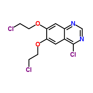 4-Chloro-6,7-bis(2-chloroethoxy)quinazoline Structure,183322-21-6Structure