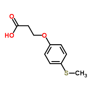 3-[4-(methylthio)phenoxy]Propanoic acid Structure,18333-20-5Structure