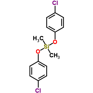 Bis(4-chlorophenoxy)-dimethyl-silane Structure,18414-46-5Structure