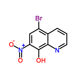 5-溴-7-硝基-8-羟基喹啉结构式_18472-04-3结构式