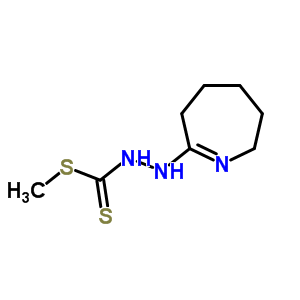 1-Methylsulfanyl-n-(4,5,6,7-tetrahydro-3h-azepin-2-yl)methanethiohydrazide Structure,18596-83-3Structure