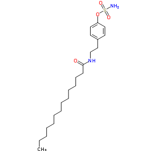 N-[2-[4-[(aminosulfonyl)oxy]phenyl]ethyl]tetradecanamide Structure,186303-55-9Structure