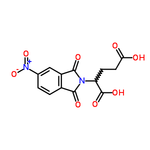 2-(5-Nitro-1,3-dioxo-isoindol-2-yl)pentanedioic acid Structure,18636-09-4Structure