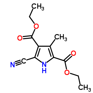 Diethyl 5-cyano-3-methyl-1h-pyrrole-2,4-dicarboxylate Structure,18711-56-3Structure