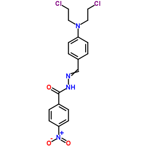 N-[[4-[双(2-氯乙基)氨基]苯基]亚甲基氨基]-4-硝基-苯甲酰胺结构式_18725-64-9结构式