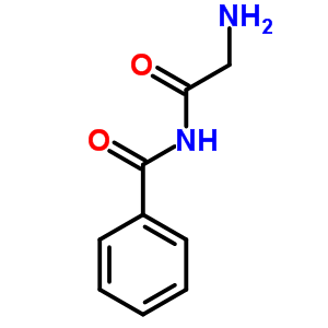 Benzamide,n-(2-aminoacetyl)- Structure,1875-12-3Structure