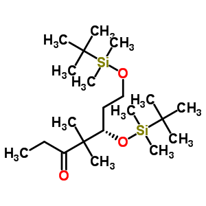 (5S)-5,7-bis-{[tert-butyldimethylsilyl)oxy]}-4,4-dimethylheptan-3-one Structure,187527-25-9Structure