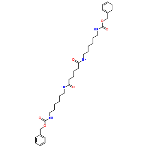 n-[6-[5-(6-苯基甲氧基羰基氨基己基氨基甲酰)戊酰基氨基]己基]氨基甲酸苄酯结构式_18885-95-5结构式