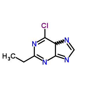 1H-purine, 6-chloro-2-ethyl- Structure,1908-23-2Structure