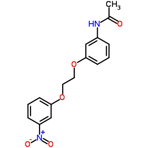 Acetamide, n-[3-[2-(3-nitrophenoxy)ethoxy]phenyl]- Structure,19157-66-5Structure