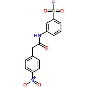 Benzenesulfonylfluoride, 3-[[2-(4-nitrophenyl)acetyl]amino]- Structure,19160-18-0Structure