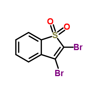 Benzo[b]thiophene,2,3-dibromo-, 1,1-dioxide Structure,19163-38-3Structure